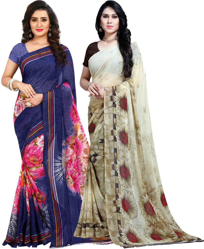 kashvi sarees Printed Daily Wear Georgette Saree