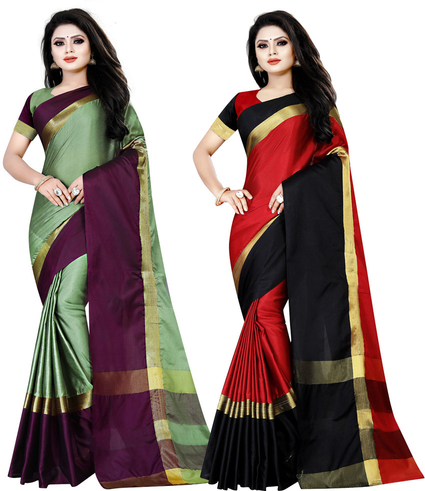 Cotton silk saree on on sale flipkart