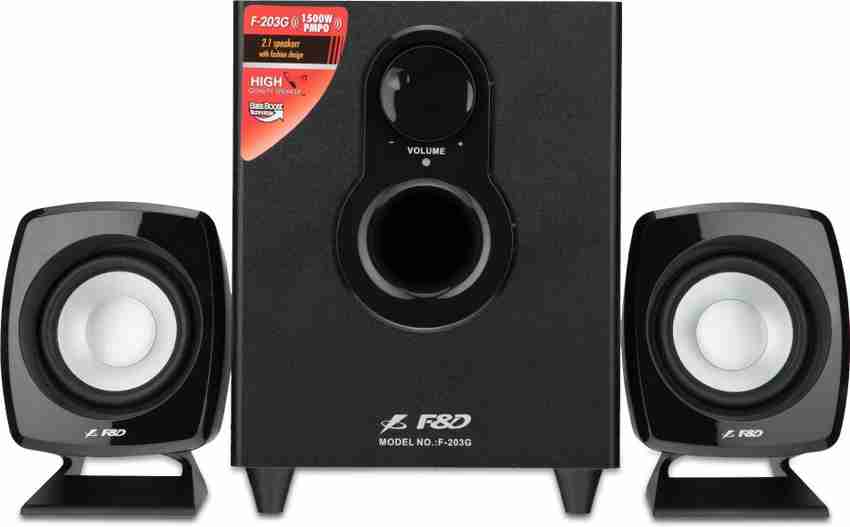 F&d f203g best sale 2.1 multimedia speakers