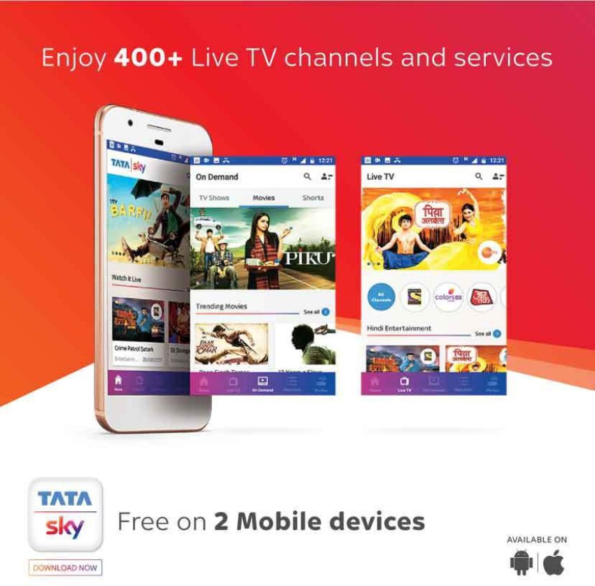 Tata sky mobile on sale tv