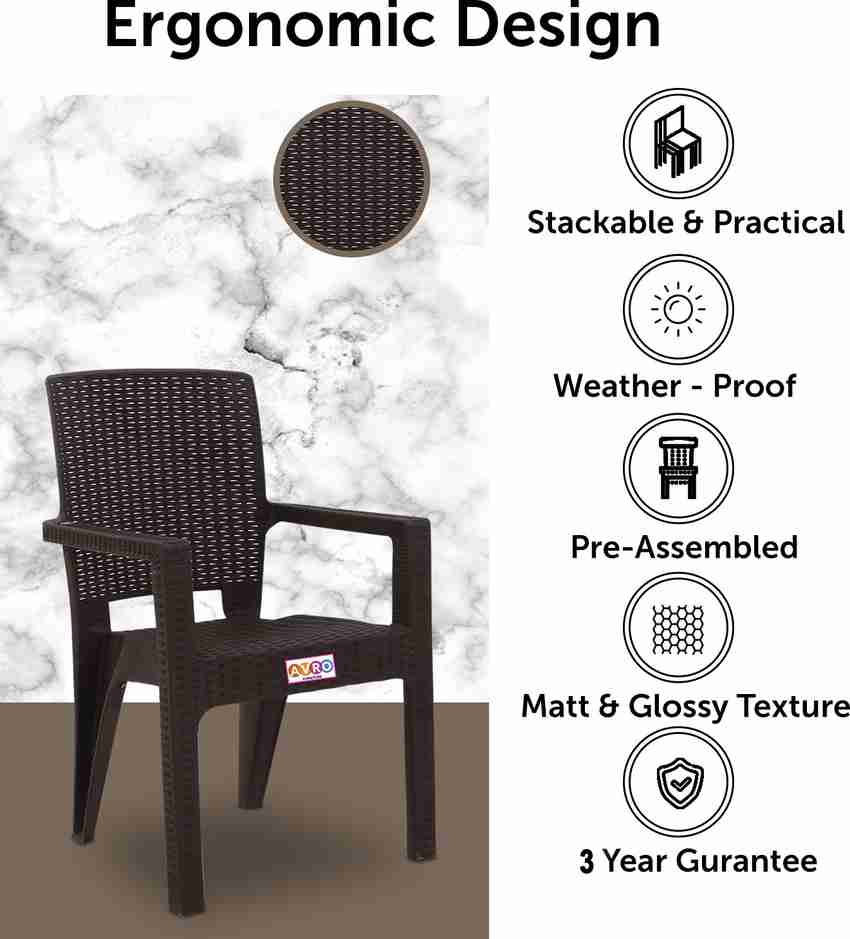 AVRO furniture PLATINUM RATTAN Plastic Outdoor Chair Price in