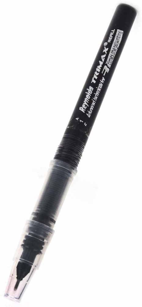 Trimax - Bolígrafos de gel líquido de punta de aguja de 0.020 in, paquete  de 5 unidades, tinta negra (envío desde la India)