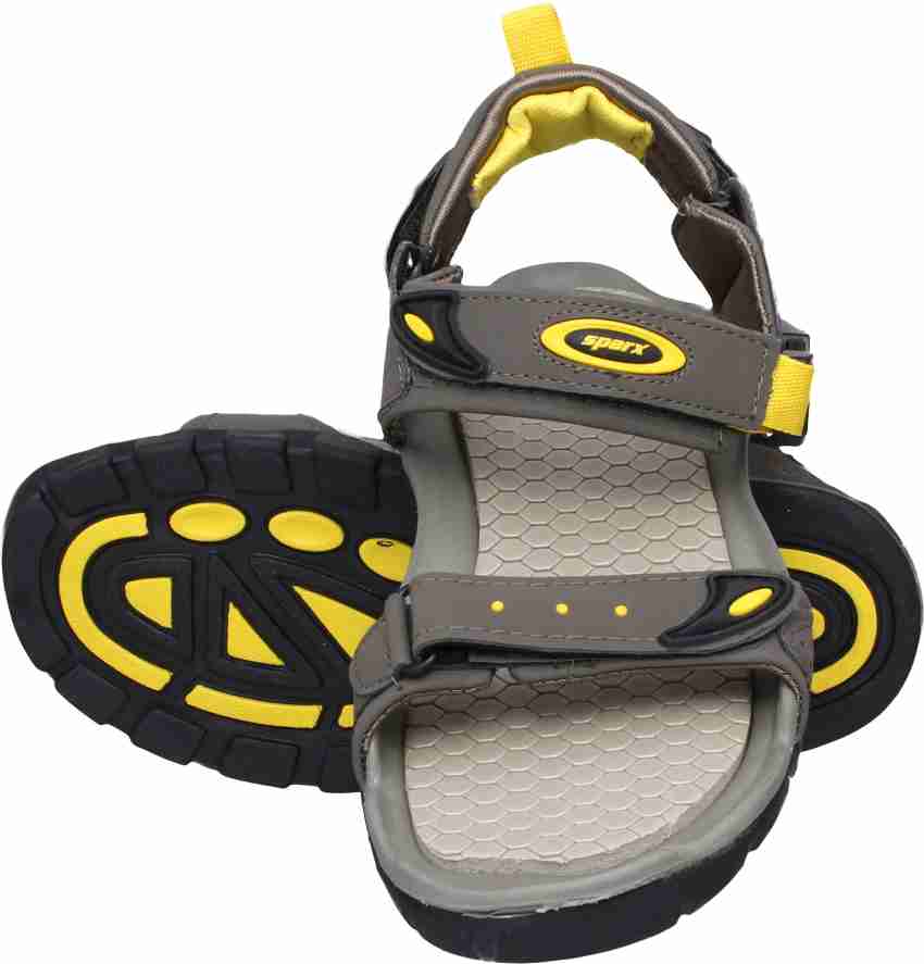 Sparx Sparx Men SS 502 Olive Yellow Floater Sandals Men Olive Sports Sandals