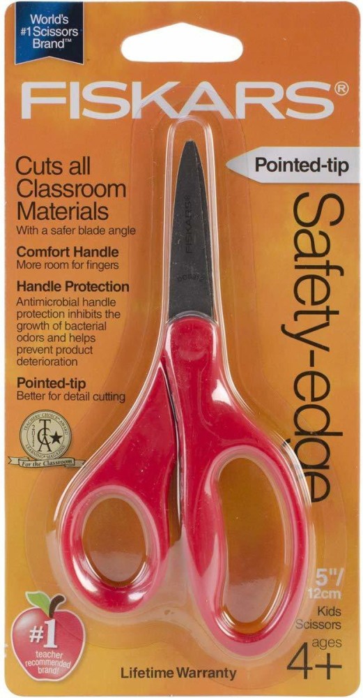 Fiskars Scissors for Kids 5 Inch Heavy Duty Safety Cut Scissors w