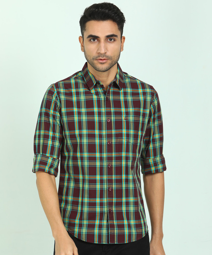 United Colors of Benetton Men Checkered Casual Multicolor Shirt