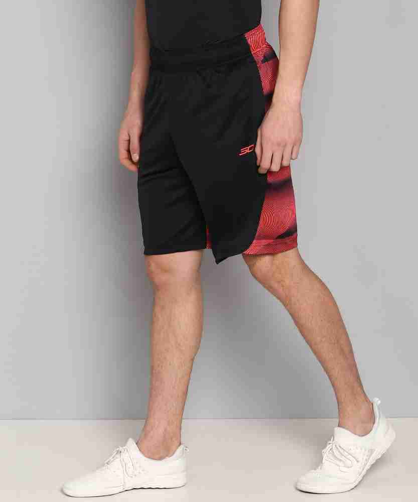 Orange under top armour shorts