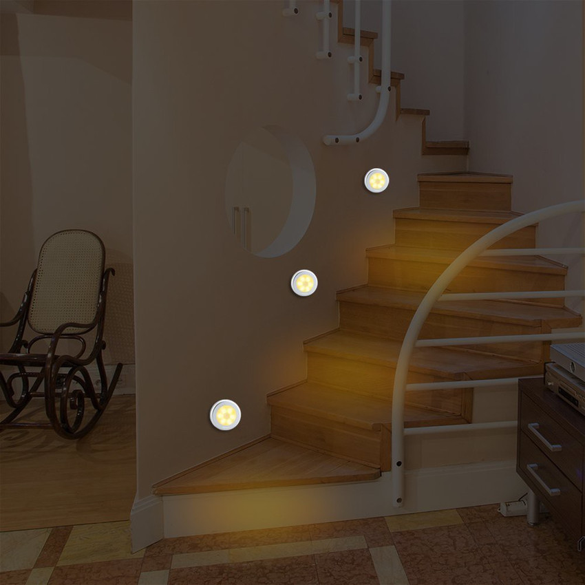 Battery light stick on wall deals