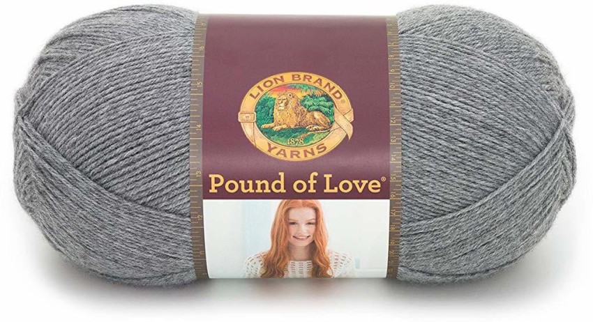 Lion Brand Pound Of Love Yarn-Oxford Grey