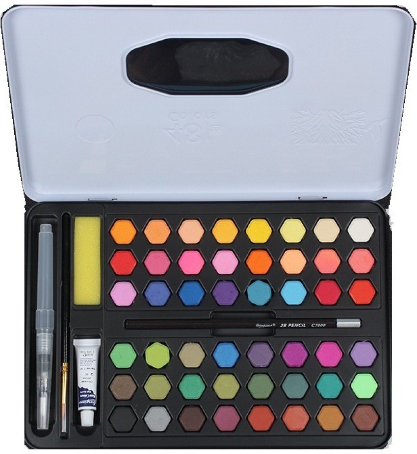 RH Water Color Paint Box with Paint Brush Kit for Beginners 12