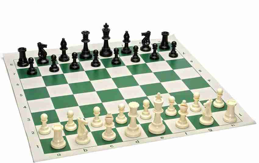 4 Player Chess Set Combination - Triple Weighted Regulation Colored Chess  Pieces & 4 Player Vinyl Chess Board