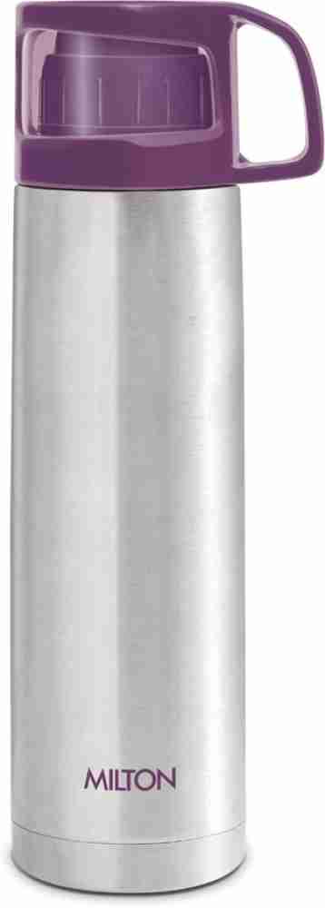 Milton Thermosteel Glassy Flask 1000, Double Walled Vacuum Insulated 1000  ml, 34 oz, 1 qt., 24 Hours Hot and Cold Flask with Cover, 18/8 Stainless  Steel, BPA Free, Food Grade, Leak-Proof