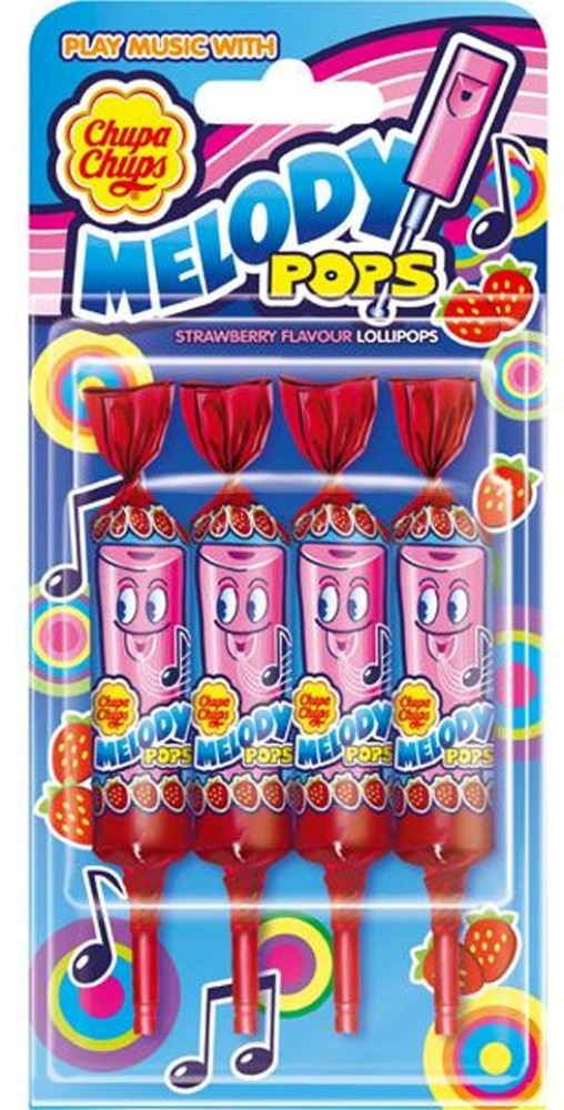Chupa Chups Melody Pops Strawberry Flavour Lollipops 4X15g Strawberry  Lollipop Price in India - Buy Chupa Chups Melody Pops Strawberry Flavour  Lollipops 4X15g Strawberry Lollipop online at