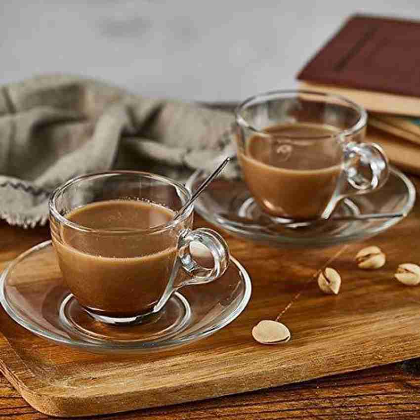 Clear glass deals tea coffee mugs