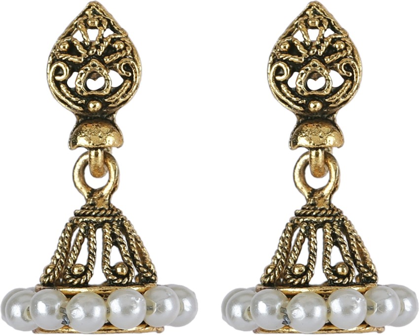 Small Size Daily wear Traditional Layered Gold Plated Chandbali Earrin   Shining Jewel