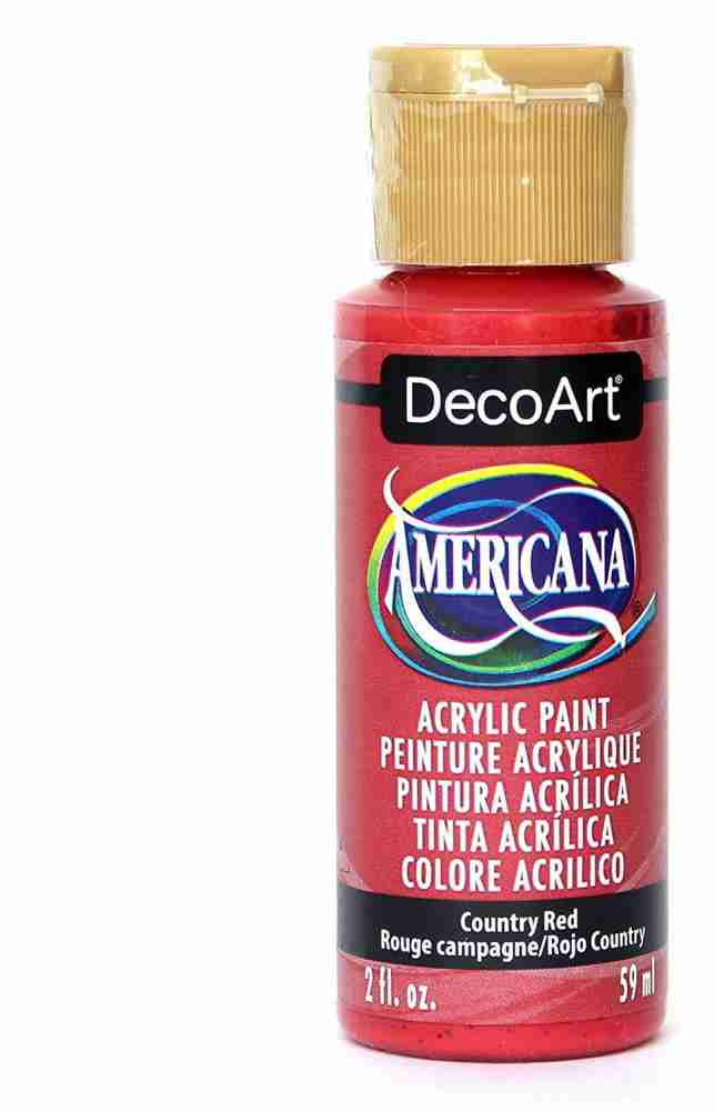Decoart Crafters Acrylic Paints Red Tones 59ml 2oz Bottles Craft Paints 