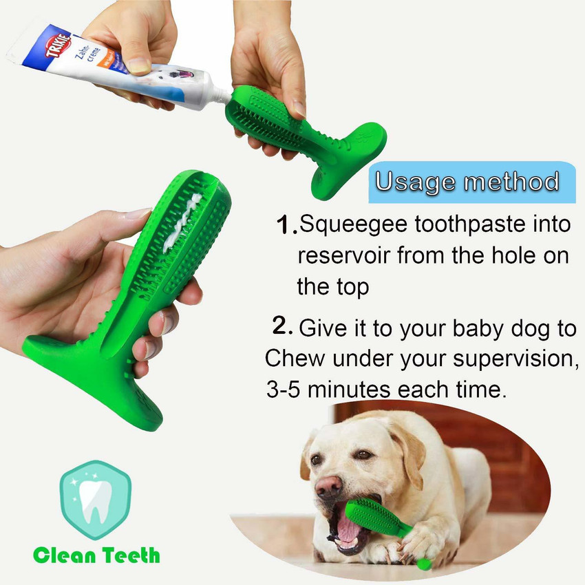 Baby toothbrush top for dogs