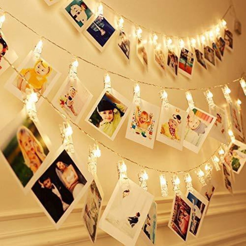 Sage Square Multicolor LED Photo Clips String Lights Price in