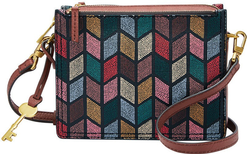 FOSSIL Multicolor Sling Bag Campbell Multicolor Price in India Flipkart