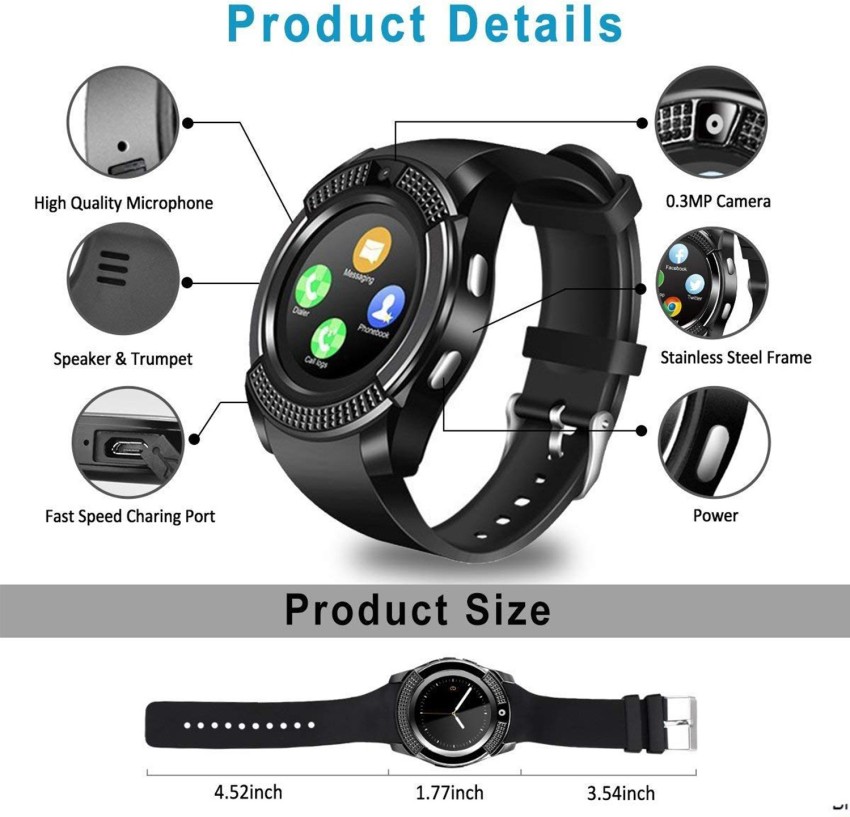 Telepho Touch Screen Waterproof Smartwatch Price in India Buy