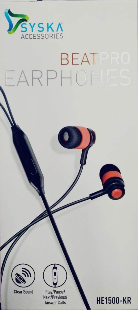 Syska beatpro earphones new arrivals