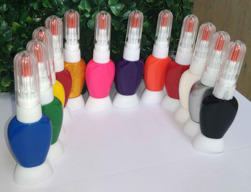 Saviland 12 Colors Nail Art Pens Set - 3D Nail India | Ubuy