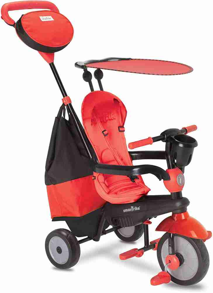 smarTrike Smart Trike 4 in 1 Cruise Baby Boy Tricycle Black Red