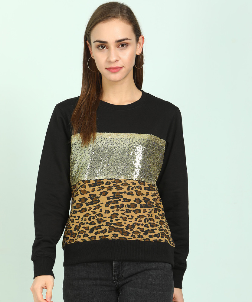 Tokyo Talkies Full Sleeve Embellished Women Sweatshirt - Buy Tokyo Talkies  Full Sleeve Embellished Women Sweatshirt Online at Best Prices in India |  Flipkart.com