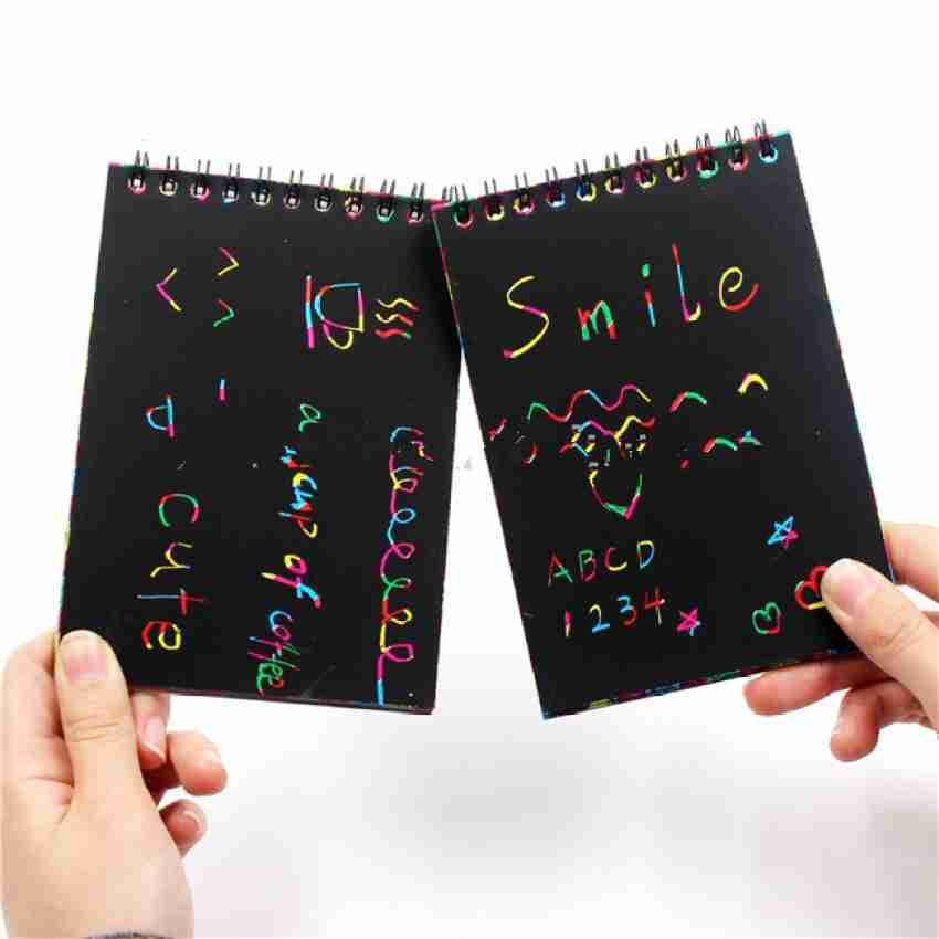 10pcs Scratch Paper Art Crafts Gifts: Bulk Rainbow Magic Paper