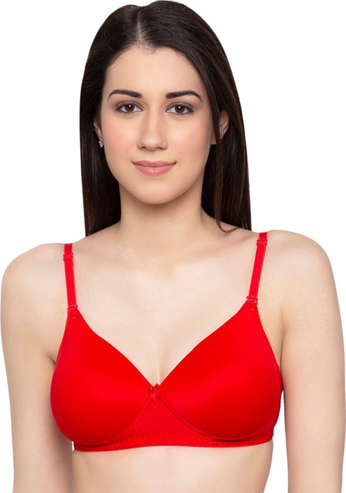 Candyskin Women's Red Bra Lightly Padded Non Wired Full Coverage Size 38D  Women Full Coverage Lightly Padded Bra - Buy Candyskin Women's Red Bra  Lightly Padded Non Wired Full Coverage Size 38D