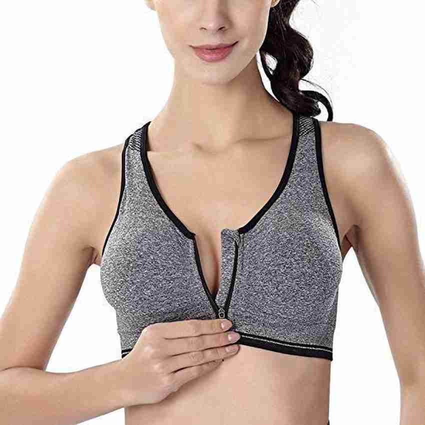 3SIX5 yora Women and Girls padded sports bra comes with seamless cup giving  complete support for indoor and outdoor sports. It comes with removable pad  and looks gives a stunning look with