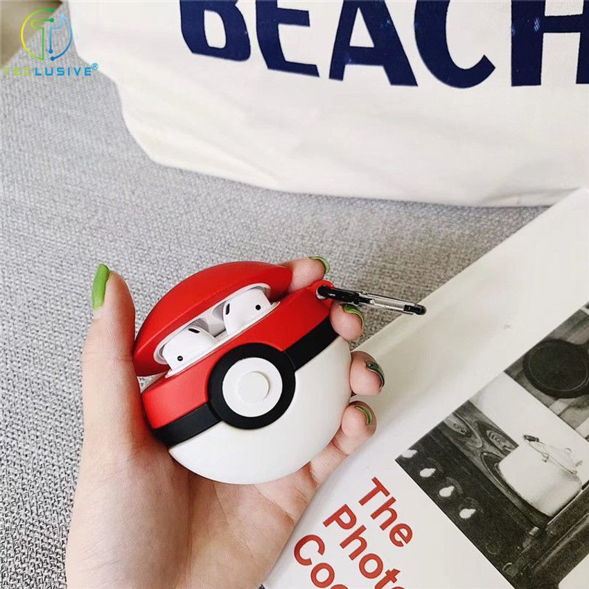 TECLUSIVE Back Cover for Airpod Ultra Luxury Silicone 3D Cartoon