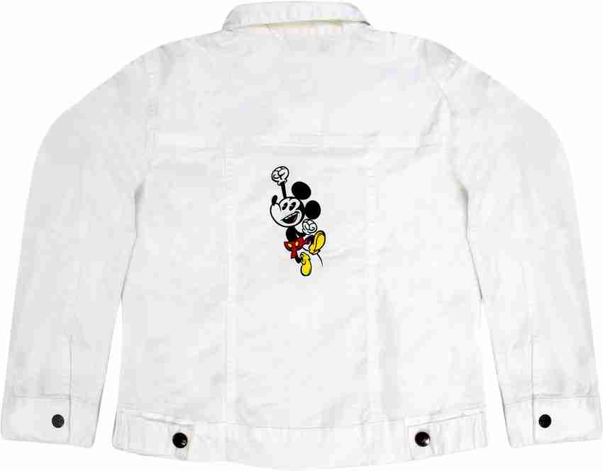 White jean discount jacket for kids
