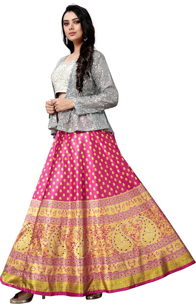 Buy online Ruby Red Semi Stiched Lehenga from ethnic wear for Women by Astha  Bridal for ₹1099 at 27% off | 2023 Limeroad.com