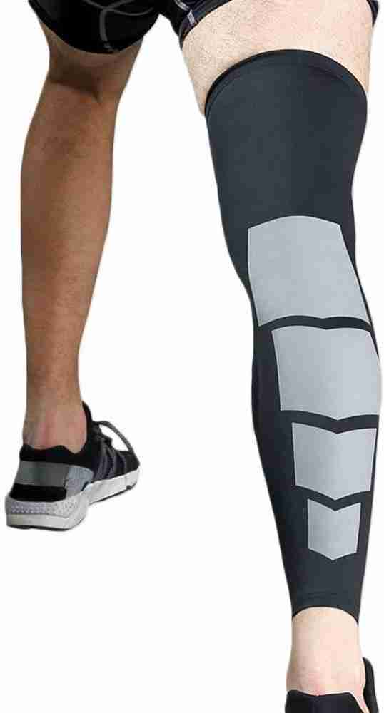 Calf Compression Leg Sleeves - Football Leg Sleeves for Adult Athletes -  Shin Splint Support-Black 