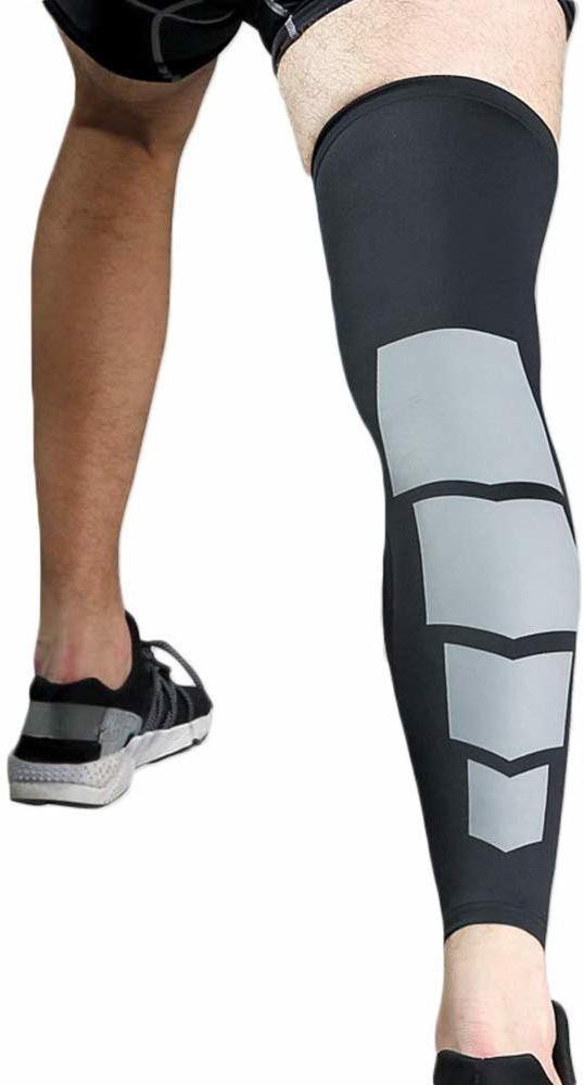 Leg Brace Men Women Thigh Compression Sleeve Calf Knee Support Socks Pain  Relief