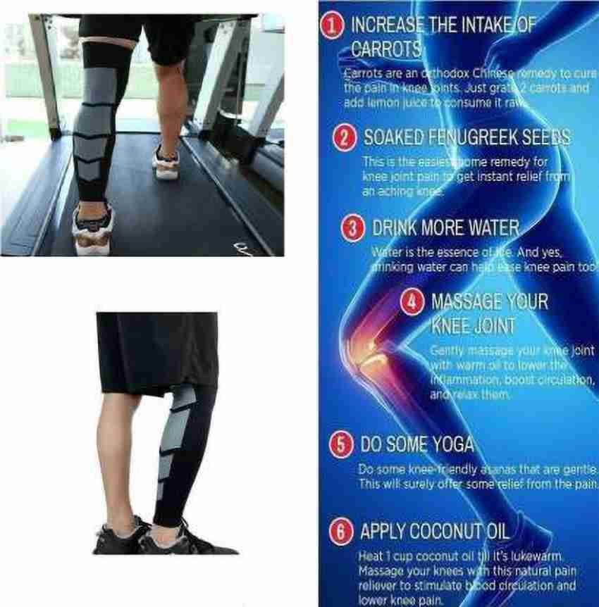 Sport Leg Knee Support Socks Compression Brace Wrap Varicose Veins
