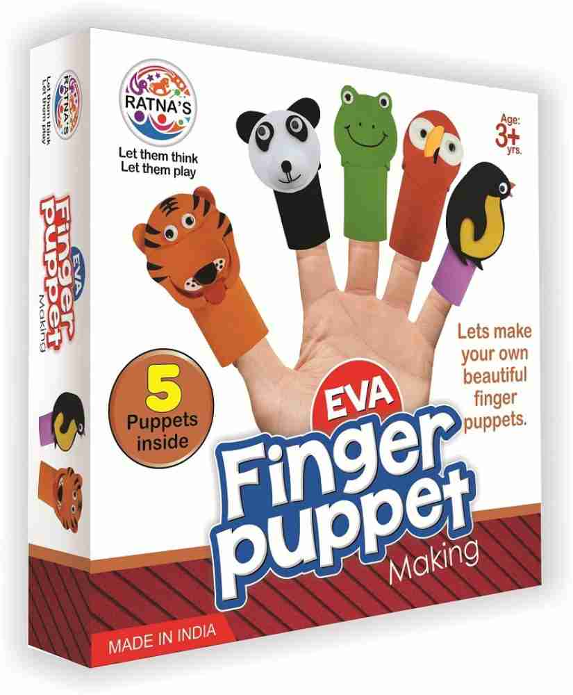 Ratnas Premium Quality DIY EVA Finger Puppet Making Kit Combo of 2(make 10  eva finger puppets from the given package) - Premium Quality DIY EVA Finger Puppet  Making Kit Combo of 2(make