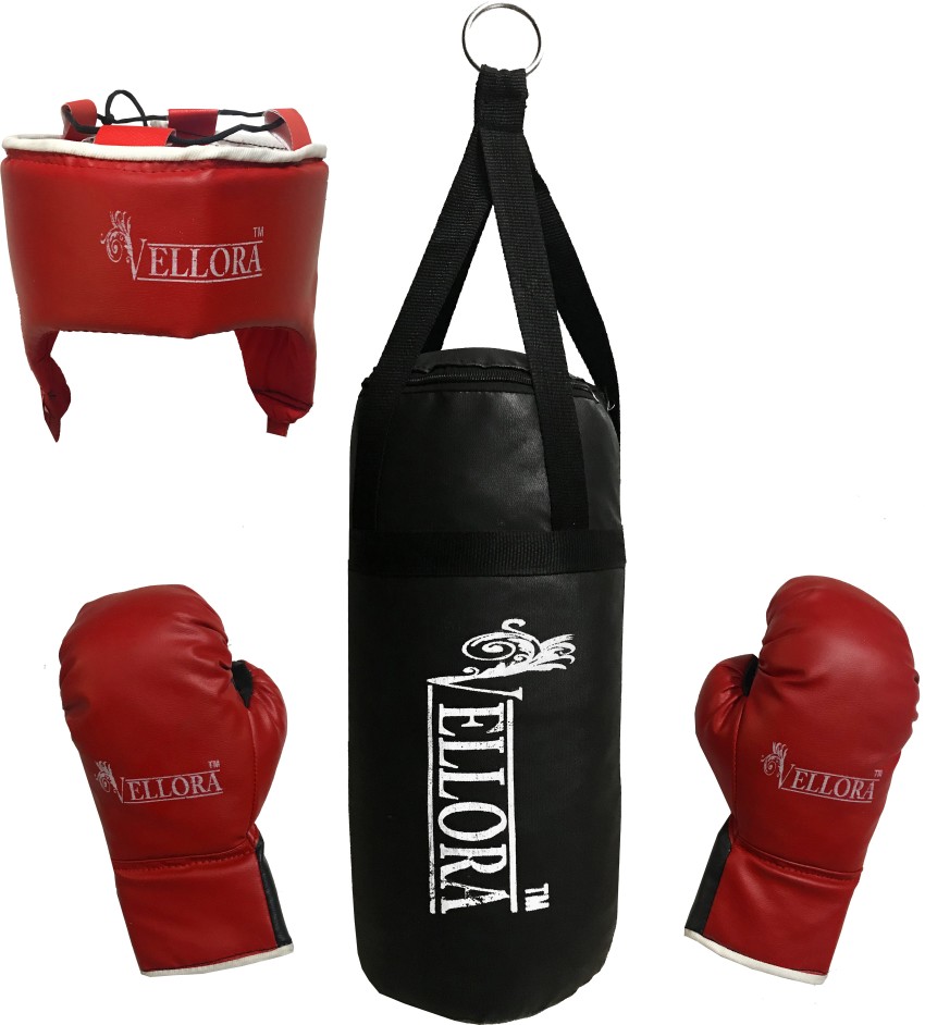 Vellora Boxing kit Gloves, Safety Head and Punching Bag for Kids Boxing Kit 