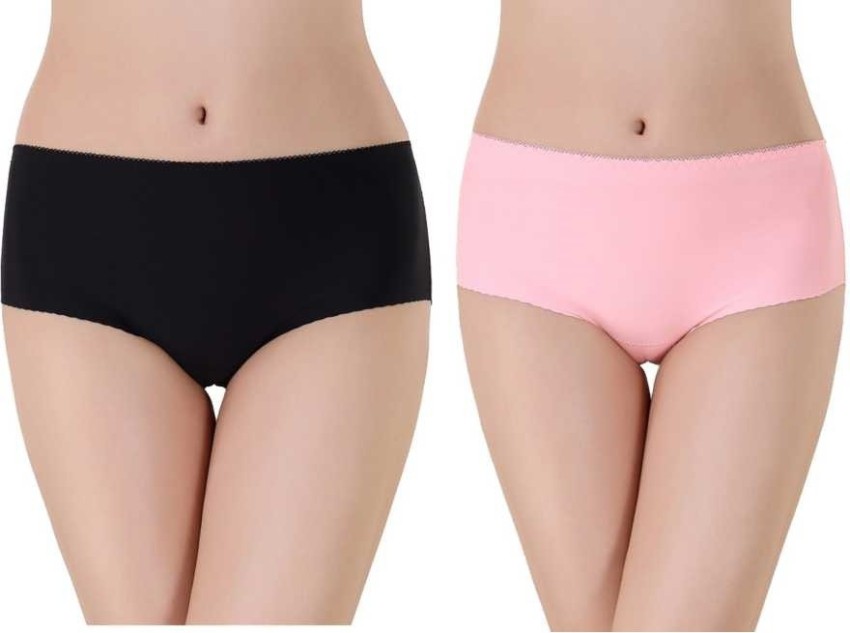 Buy Love By Gap women dotted stretch cotton panty pink black Online