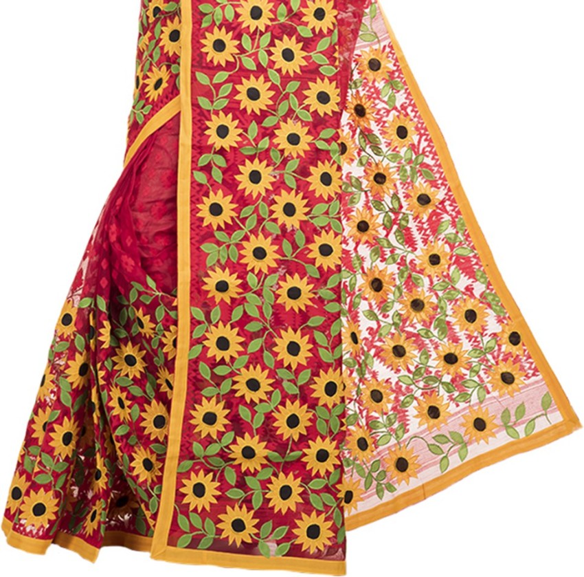Buy 8poure Woven Handloom Pure Cotton Multicolor Sarees Online @ Best Price  In India | Flipkart.com