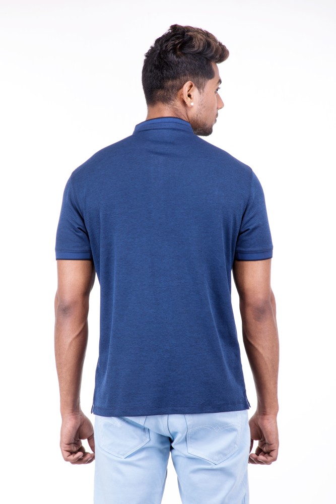 Otto Solid Men Mandarin Collar Blue T Shirt Buy Otto Solid Men Mandarin Collar Blue T Shirt Online at Best Prices in India Flipkart