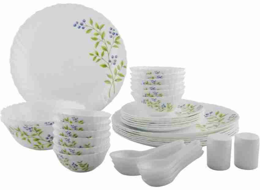 LAOPALA Pack of 35 Opalware Novo Collection Lush Greens Dinner Set Price in India Buy LAOPALA Pack of 35 Opalware Novo Collection Lush Greens Dinner Set online at Flipkart