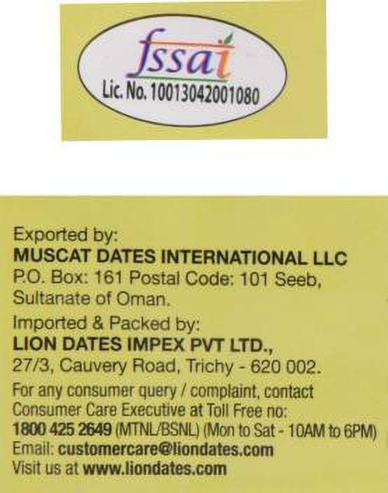 LION Buman Dates Dates Price in India Buy LION Buman Dates Dates