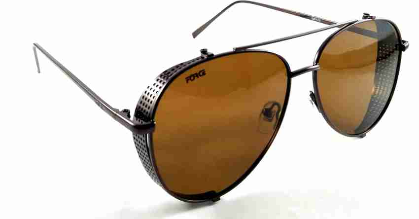 Buy Force Polarized Aviator Sunglasses Brown For Men Women