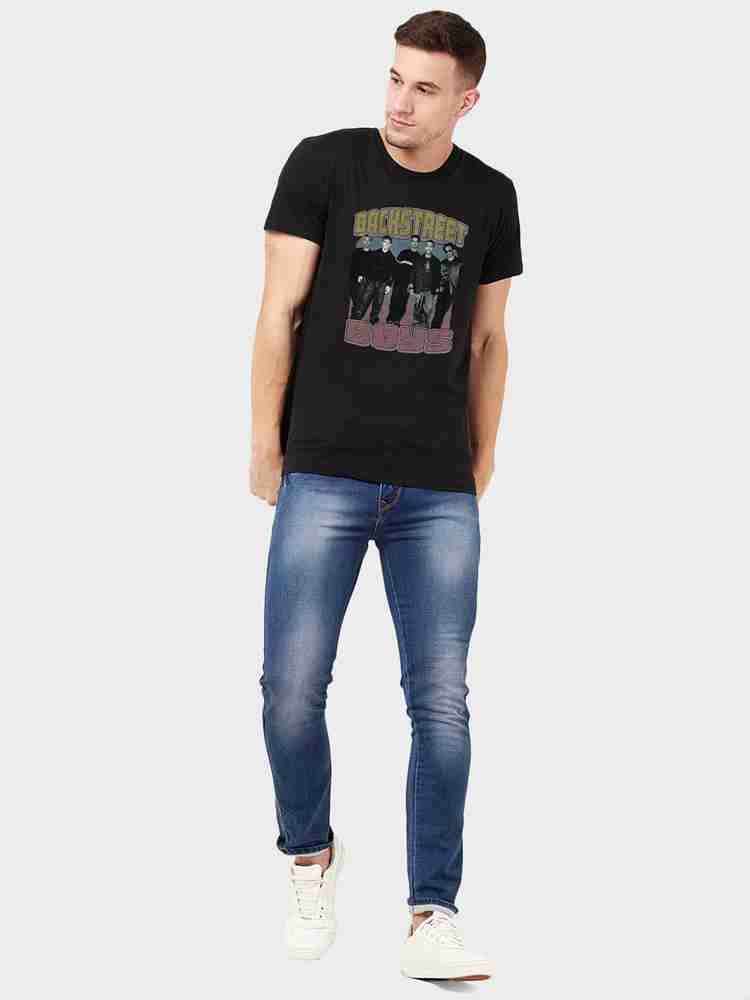 Backstreet Boys By Free Authority Graphic Print Men Round Neck