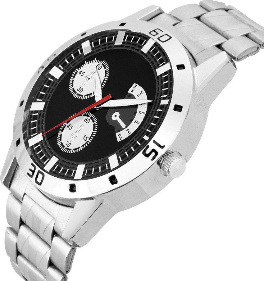 kapiraj KS 26 FAST DIAL AND TRACK DESIGNER CHAIN TYPE BLACK AND