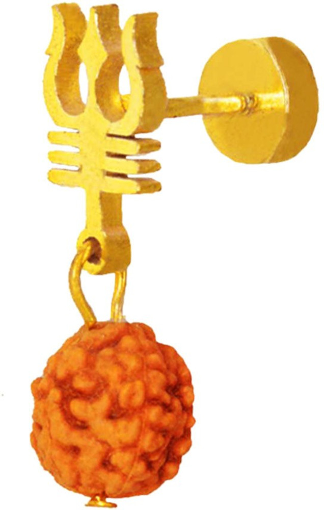 Rudraksha earrings for mens shop