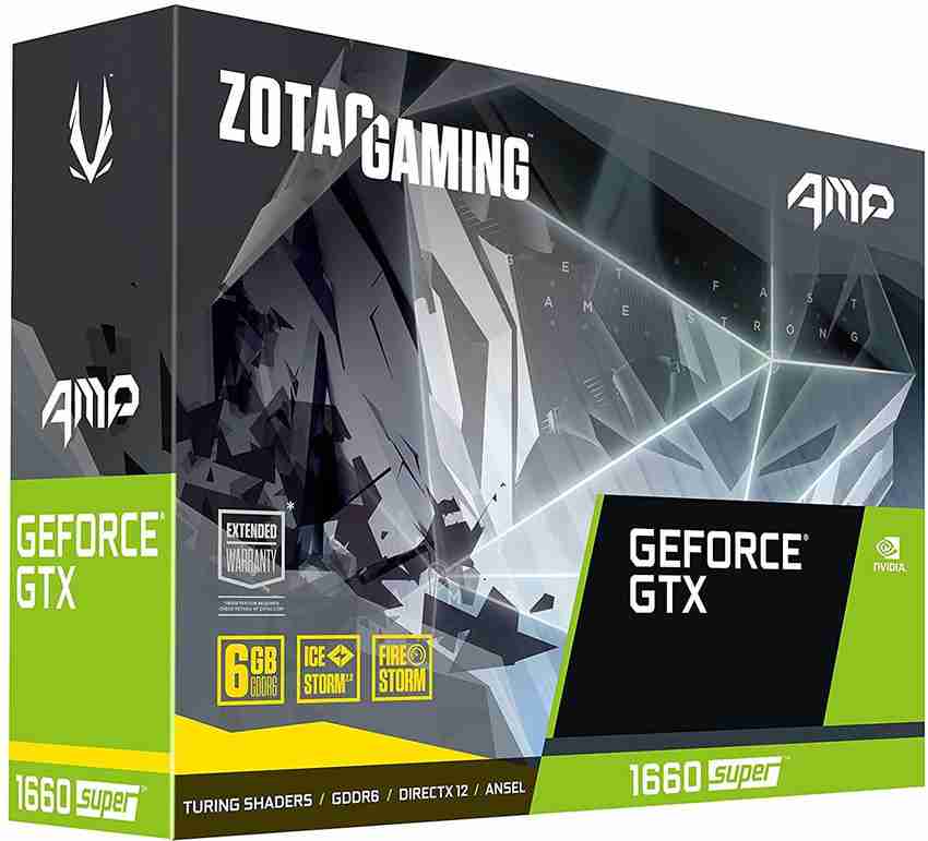 ZOTAC NVIDIA GAMING GeForce GTX 1660 SUPER AMP 6 GB GDDR6 Graphics