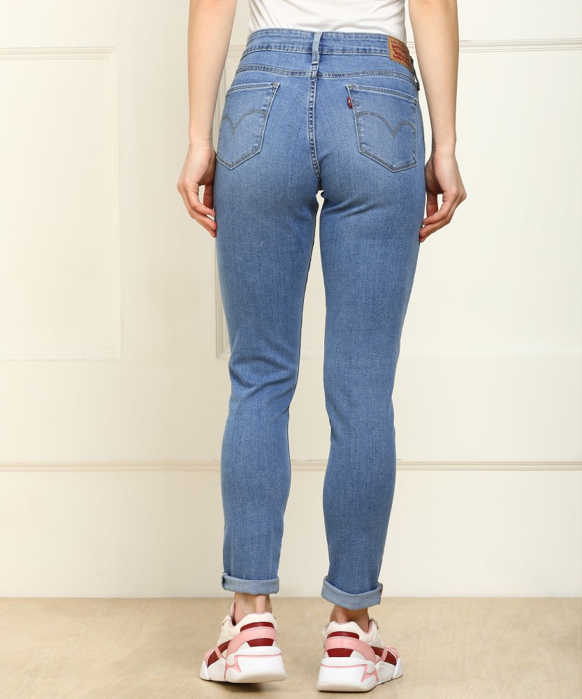 Levis Women Blue 711 Skinny Fit Light Fade Stretchable Jeans at Rs  3499/piece, Women Jeans in Mul