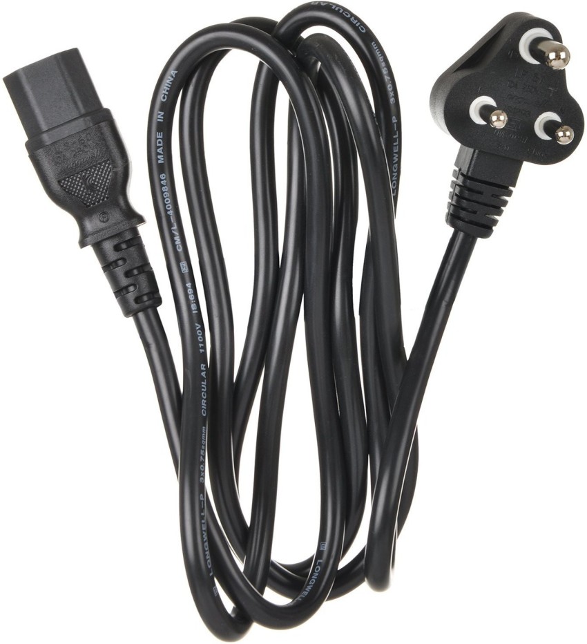 Tech-X Power Cord 1.5 m Computer Power Cable Cord for Desktops Power Cable  1.5M - Tech-X 